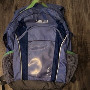 CamelBak Scout Backpack in Blue and Gray- hiking bag